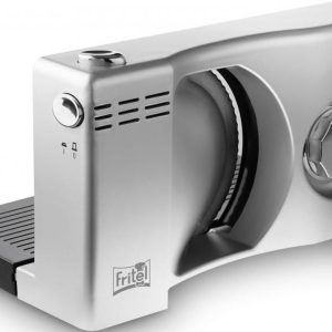 FRITEL Snijmachine SL 3110 - Ø 17cm - Allessnijder / Kaassnijder / Broodsnijder - 100W - Gekarteld Mes - Zilvergrijs / Zwart (5410585397153)