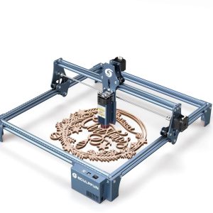 Laser Graveermachine - Laser Snijmachine - Volledig Aluminium - Groot Graveergebied 410x420mm - Snijden & Graveren - Hout - Acryl - Staal - Hemelsblauw (6151241023038)