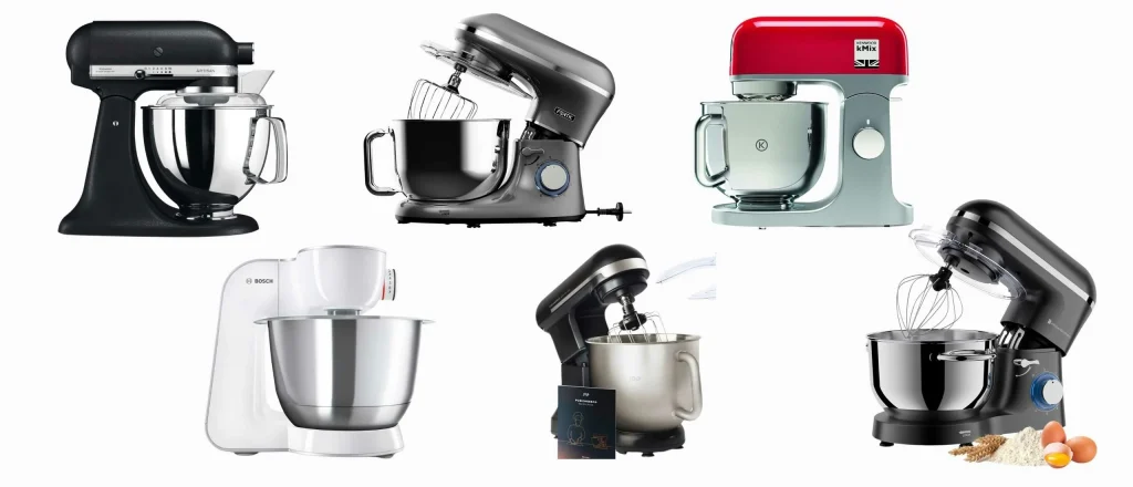 Keukenmachines in verschillende kleuren